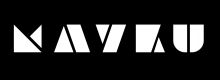 Mayku logo, white letters on a black background